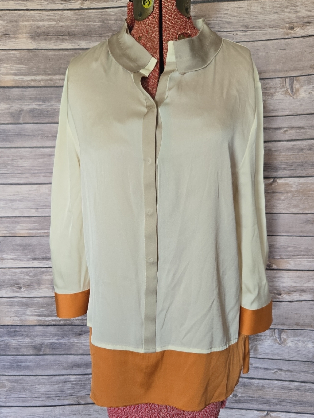 Elie Tahari Silk Button-Down Blouse